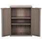 Preview: Gartenschrank Braun 65x45x88 cm PP Holz-Optik