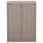 Preview: Gartenschrank Braun 65x45x88 cm PP Holz-Optik