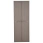 Preview: Gartenschrank Braun 65x45x172 cm PP Holz-Optik