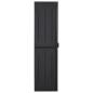 Preview: Gartenschrank Schwarz 65x45x172 cm PP Rattan