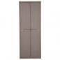 Preview: Gartenschrank Braun 65x45x172 cm PP Holz-Optik