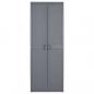 Preview: Gartenschrank Grau 65x45x172 cm PP Rattan