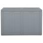 Preview: Garten-Aufbewahrungsbox 180 L Grau PP Rattan