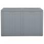 Preview: Garten-Aufbewahrungsbox 180 L Grau PP Rattan