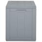 Preview: Garten-Aufbewahrungsbox 180 L Grau PP Rattan