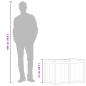 Preview: Garten-Aufbewahrungsbox 180 L Grau PP Rattan