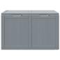 Preview: Garten-Aufbewahrungsbox 180 L Grau PP Rattan
