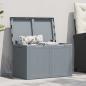 Preview: Garten-Aufbewahrungsbox 180 L Grau PP Rattan
