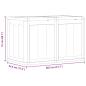 Preview: Garten-Aufbewahrungsbox 180 L Grau PP Rattan