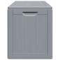 Preview: Garten-Aufbewahrungsbox 180 L Grau PP-Holzoptik