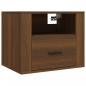 Preview: Wand-Nachttisch Braun Eichen-Optik 50x36x40 cm