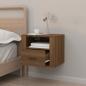 Preview: Wand-Nachttisch Braun Eichen-Optik 50x36x40 cm