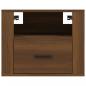 Preview: Wand-Nachttisch Braun Eichen-Optik 50x36x40 cm
