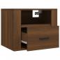 Preview: Wand-Nachttisch Braun Eichen-Optik 50x36x40 cm