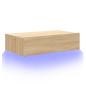 Preview: TV-Schrank mit LED-Leuchten Sonoma-Eiche 60x35x15,5 cm