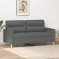 Preview: ARDEBO.de - 2-Sitzer-Sofa Dunkelgrau 140 cm Stoff