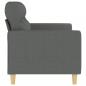 Preview: 2-Sitzer-Sofa Dunkelgrau 140 cm Stoff