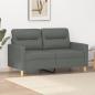 Preview: ARDEBO.de - 2-Sitzer-Sofa Dunkelgrau 120 cm Stoff