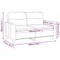 Preview: 2-Sitzer-Sofa Dunkelgrau 120 cm Stoff
