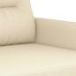 Preview: 2-Sitzer-Sofa Creme 120 cm Stoff