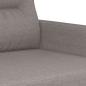 Preview: 3-tlg. Sofagarnitur mit Kissen Taupe Stoff