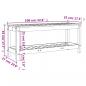 Preview: Gartenbank 108x35x45 cm Massivholz Douglasie