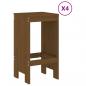 Preview: 5-tlg. Gartenbar-Set Honigbraun Massivholz Kiefer