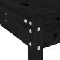Preview: 5-tlg. Gartenbar-Set Schwarz Massivholz Kiefer