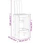 Preview: ARDEBO.de - 7-tlg. Gartenbar-Set Massivholz Kiefer