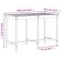 Preview: 7-tlg. Gartenbar-Set Massivholz Kiefer