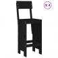 Preview: 5-tlg. Gartenbar-Set Schwarz Massivholz Kiefer
