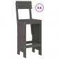 Preview: 5-tlg. Gartenbar-Set Grau Massivholz Kiefer