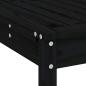 Preview: 7-tlg. Gartenbar-Set Schwarz Massivholz Kiefer