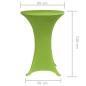 Preview: Stretch Tischhusse 2 Stk 80 cm Grün