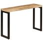 Preview: ARDEBO.de - Konsolentisch 120x35x76 cm Stahl und Massivholz Mango