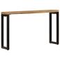 Preview: Konsolentisch 120x35x76 cm Stahl und Massivholz Mango