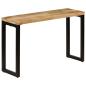 Preview: Konsolentisch 120x35x76 cm Stahl und Massivholz Mango