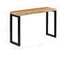Preview: Konsolentisch 120x35x76 cm Stahl und Massivholz Mango