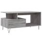 Preview: Couchtisch Grau Sonoma 90x49x45 cm Holzwerkstoff