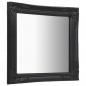 Preview: Wandspiegel im Barock-Stil 60x60 cm Schwarz