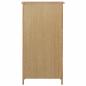 Preview: Schuhschrank 76 x 37 x 105 cm Massivholz Eiche