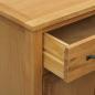 Preview: Schuhschrank 76 x 37 x 105 cm Massivholz Eiche