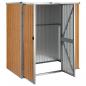 Preview: Gerätehaus Braun 161x89x161 cm Verzinkter Stahl