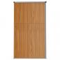 Preview: Gerätehaus Braun 161x89x161 cm Verzinkter Stahl