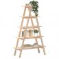 Preview: Regal mit 5 Böden A-Form 110x40x180,5 cm Massivholz Kiefer