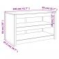Preview: Outdoor-Küchenschrank 106x55x64 cm Massivholz Kiefer