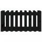 Preview: Hochbeet Latten-Design Schwarz 100x50x50 cm Massivholz Kiefer