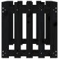 Preview: Hochbeet Latten-Design Schwarz 100x50x50 cm Massivholz Kiefer