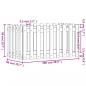 Preview: Hochbeet Latten-Design Schwarz 100x50x50 cm Massivholz Kiefer