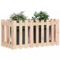Preview: Hochbeet Lattenzaun-Design 100x50x70 cm Massivholz Kiefer